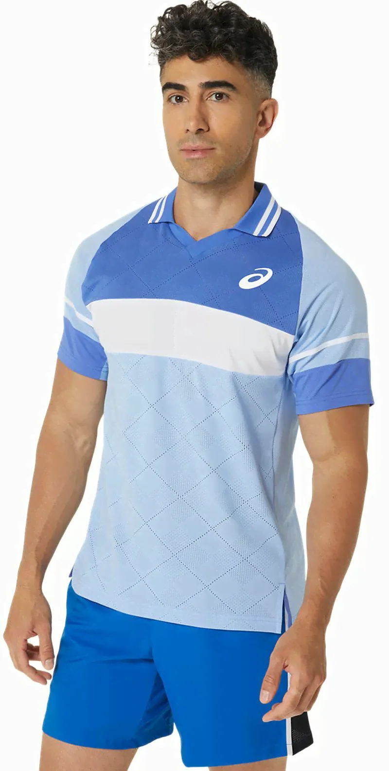 Мужское теннисное поло Asics Match Actibreeze Polo Shirt - небесный