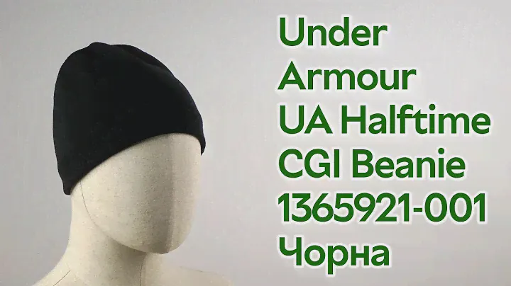 Розпаковка Under Armour UA Halftime CGI Beanie 1365921-001 One Size Чорна
